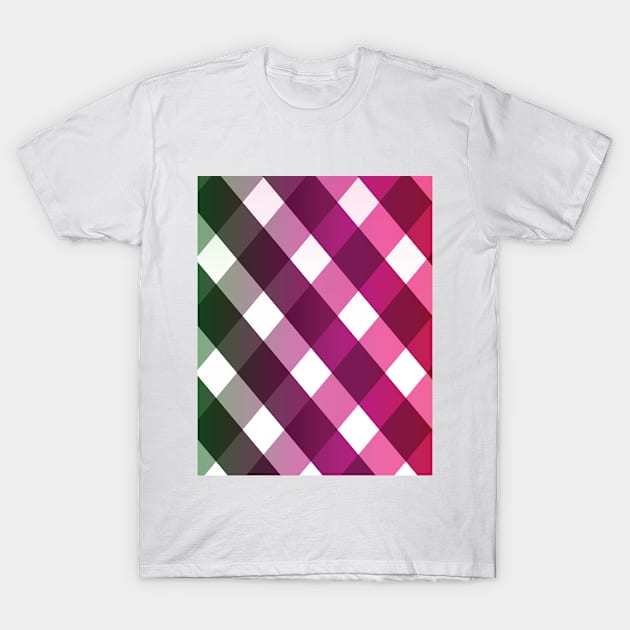 RAINBOW PLAID Abstract Art T-Shirt by BruceALMIGHTY Baker